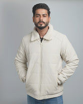 Men's Classic Puffer Jacket with Plush Fur Collar