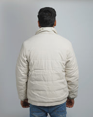 Men's Classic Puffer Jacket with Plush Fur Collar