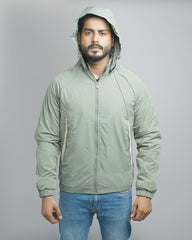 Men's Stylish Hooded Windbreaker Jacket - Lightweight & Water Resistant