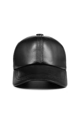 Genuine Sheep Leather Adjustable Baseball Cap // Unisex