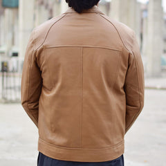 Leather Jacket Light Brown