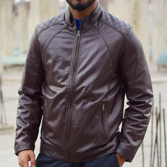 Leather Jacket Dark Brown