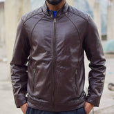 Leather Jacket Dark Brown