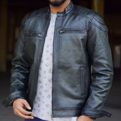 Leather Jacket Green
