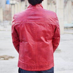 Leather Jacket Red