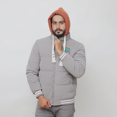 Go-Ahead Embriodered Logo Imported Puffer Jacket