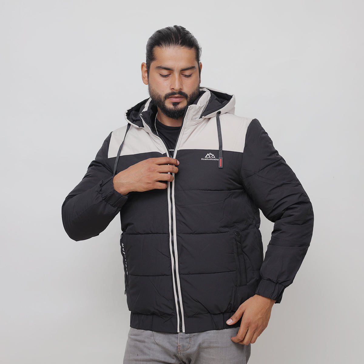 Branded Double side Hood Style Imported Puffer Jacket