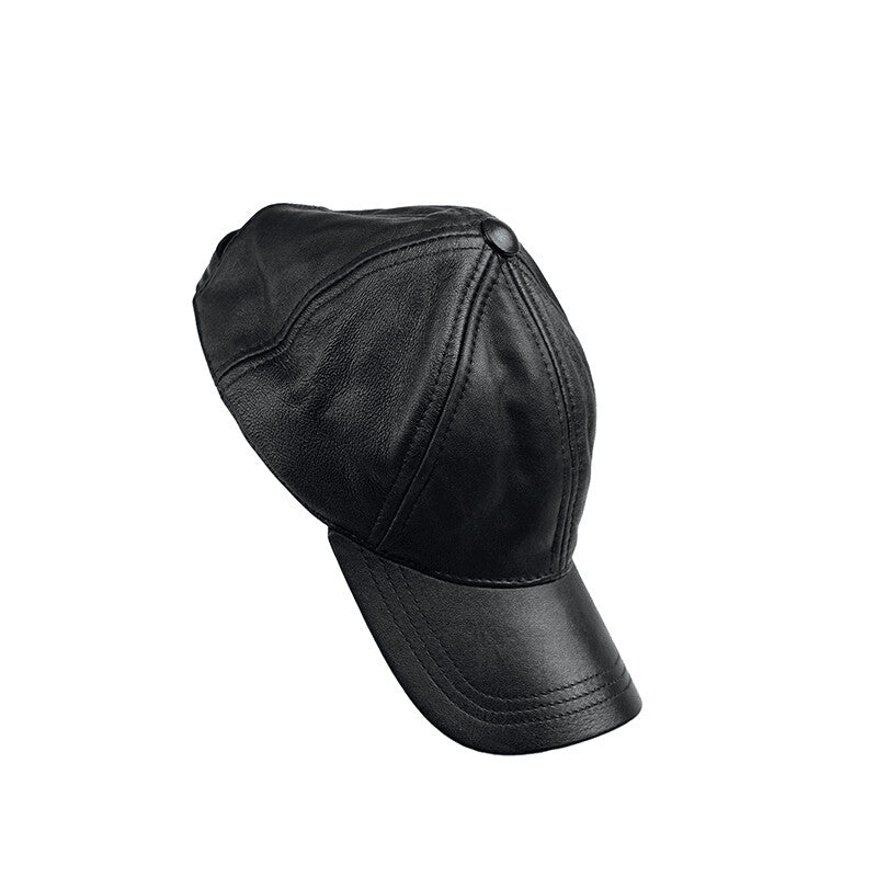 Genuine Sheep Leather Adjustable Baseball Cap // Unisex