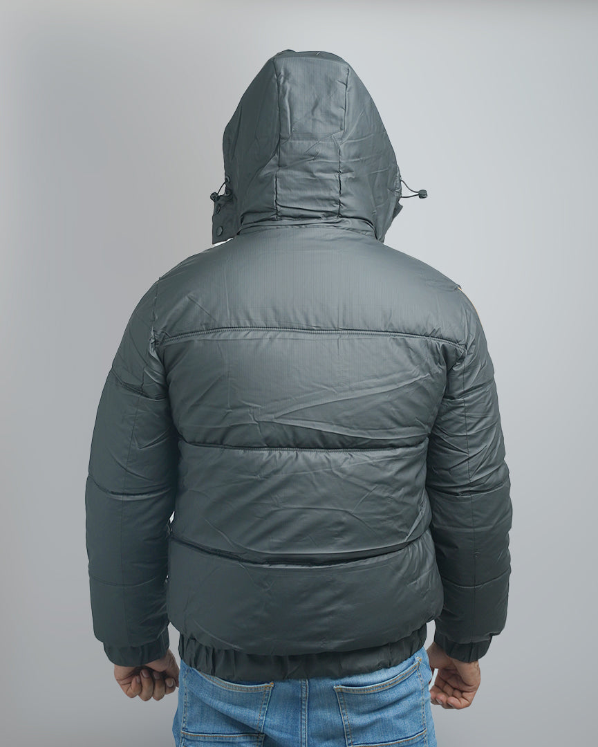 Men's Hooded Puffer Jacket - Warm, Lightweight Padded & Water-Resistant Coat