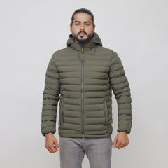 Branded Hoodie Style Imported Puffer Jacket