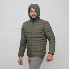 Branded Hoodie Style Imported Puffer Jacket