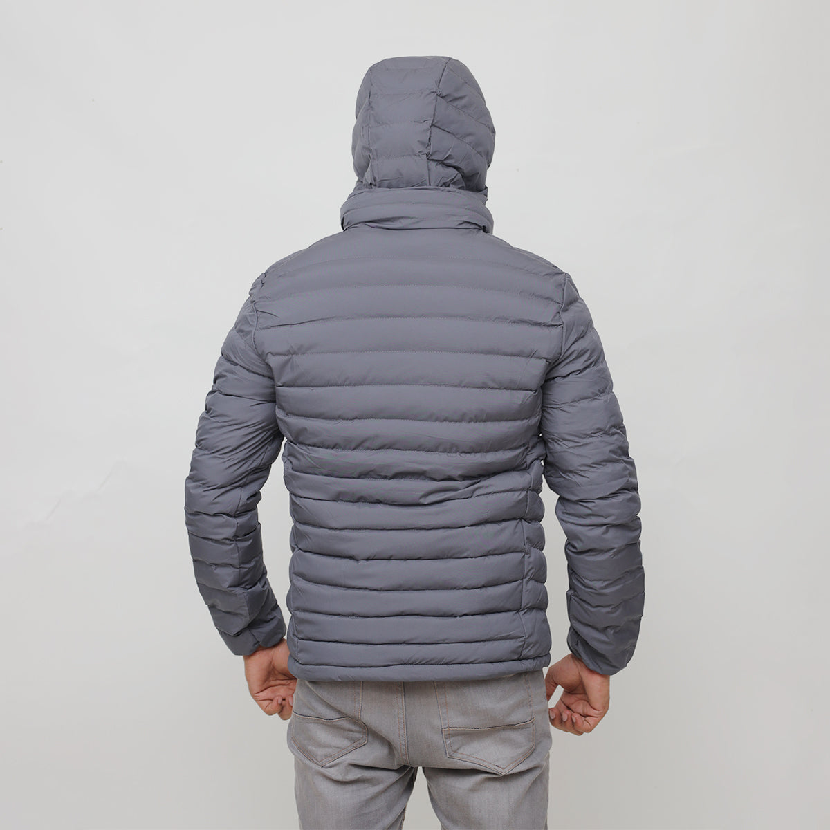 Branded Hoodie Style Imported Puffer Jacket