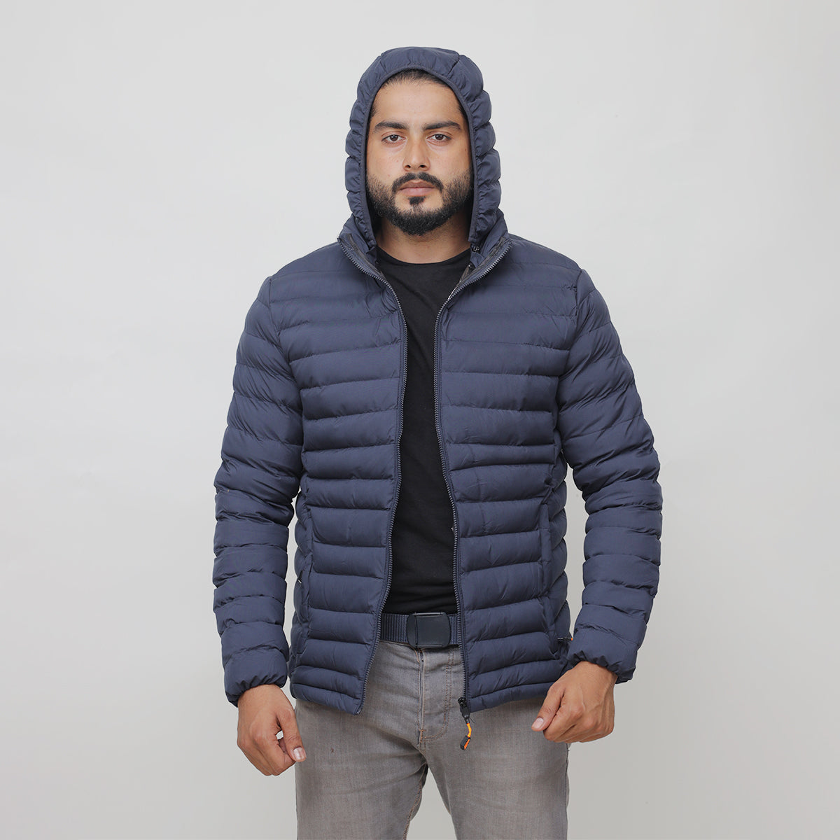 Branded Hoodie Style Imported Puffer Jacket
